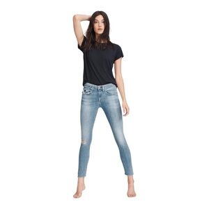 Rag & Bone Light Wash Cate Mid Rise Ankle Skinny Denim Jeans Woman's Size 26